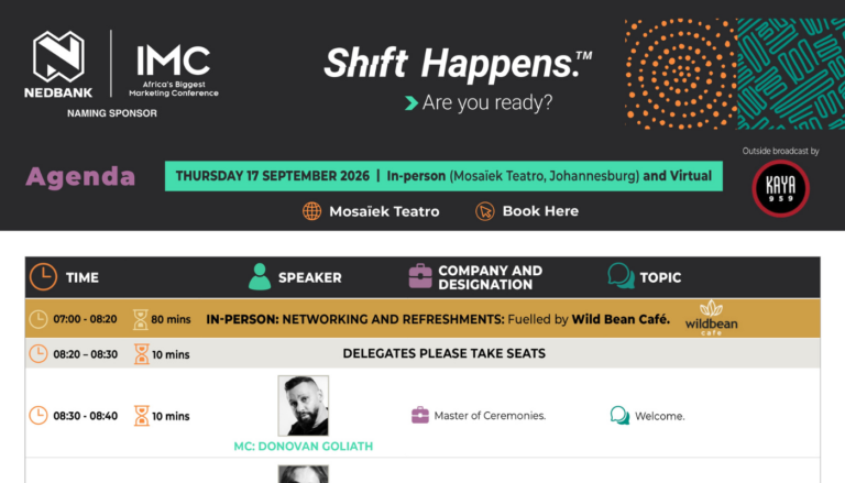 The Nedbank IMC 2026 Agenda is Live